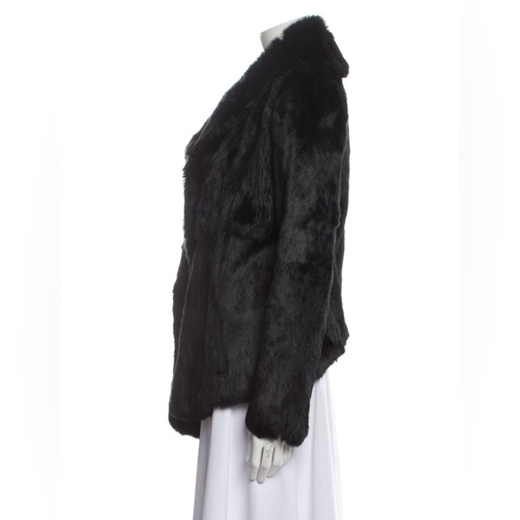 Veda $1850 Rhapsody Black Rabbit Fur Jacket - Picture 4 of 9
